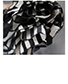 Womens Long Skirts - Maxi / Black White Striped / Chiffon